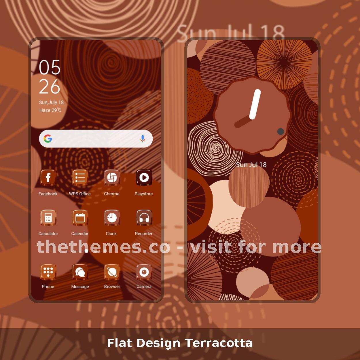 Flat Design Terracotta