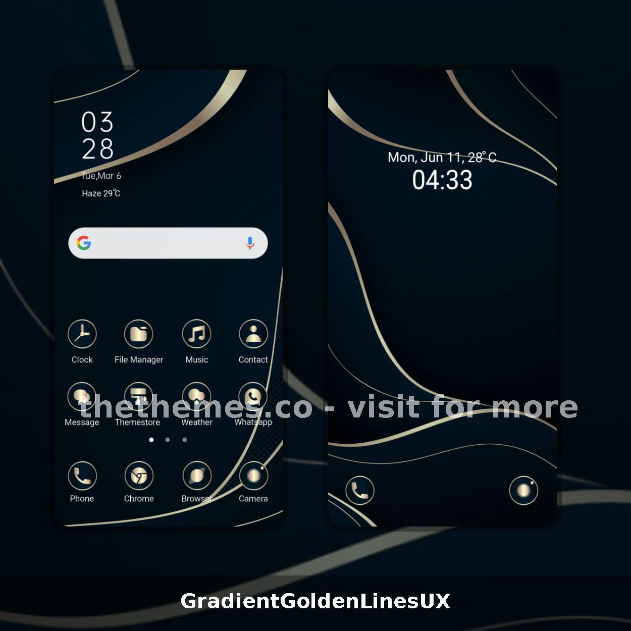 GradientGoldenLinesUX