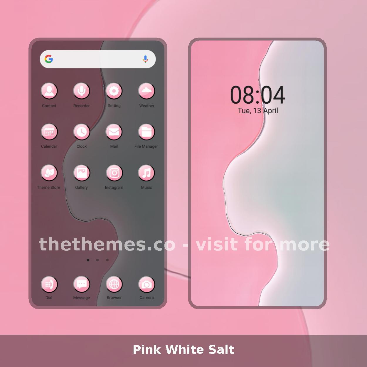 Pink White Salt