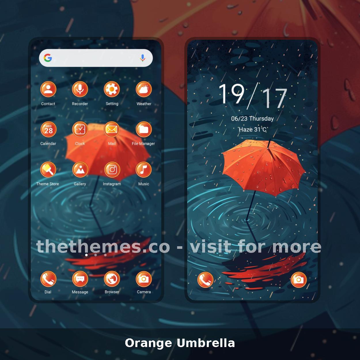 Orange Umbrella