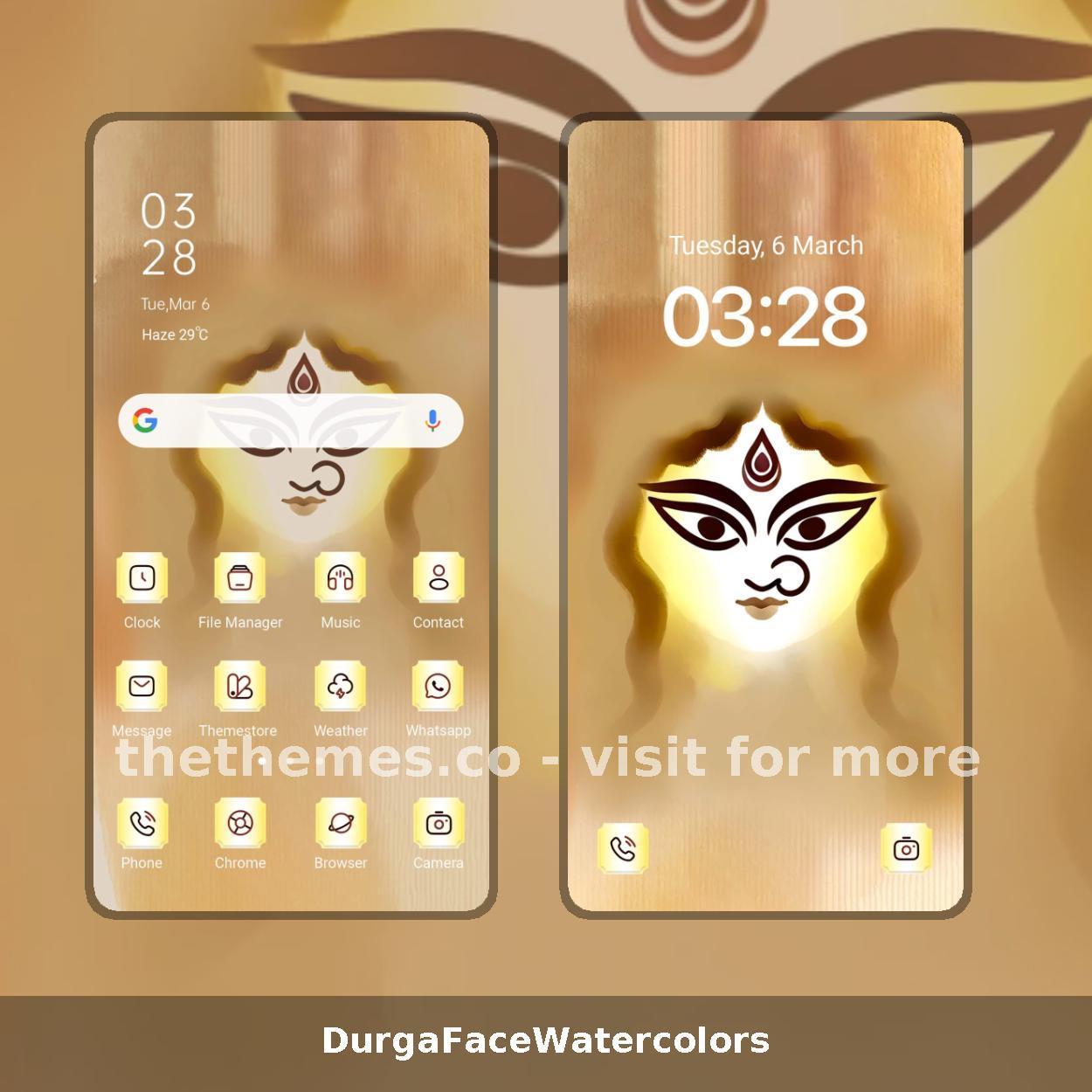 DurgaFaceWatercolors